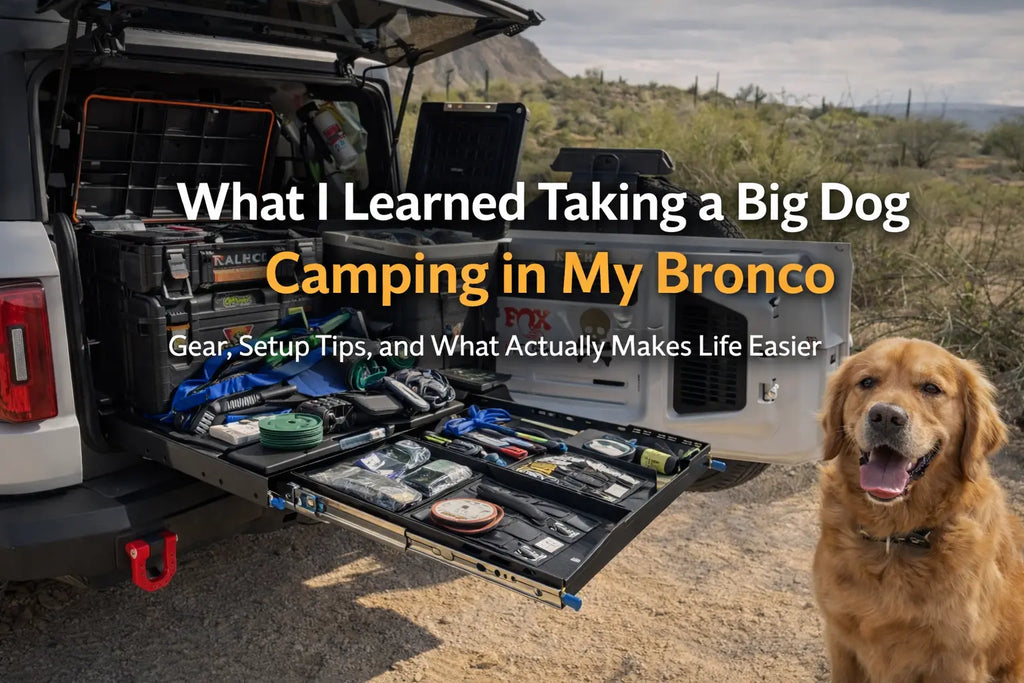 What I Learned Taking a Big Dog Camping in My Bronco