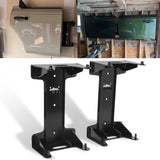 2x Wall Mount Door Storage Hanger Brackets - BROADDICT