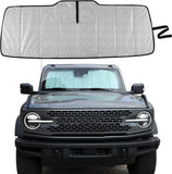 Windshield Sunshade Fit for Ford Bronco 2021-2025 Foldable Front Sunshade Protector Accessories-1