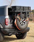 Spare Tire Cargo Basket for 30"-40" Tires Fit for Ford Bronco/Jeep Wrangler - BROADDICT