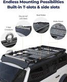Broaddict Full-Length Aluminum Overland Roof Rack for 2021-2026 Ford Bronco 4-Door Hardtop & Raptor -5