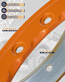 5X Bead Lock Trim Performance Orange Rings Kit - BROADDICT