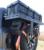 Spare Tire Cargo Basket for 30"-40" Tires Fit for Ford Bronco/Jeep Wrangler - BROADDICT