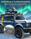 Broaddict Full-Length Aluminum Overland Roof Rack for 2021-2026 Ford Bronco 4-Door Hardtop & Raptor -6