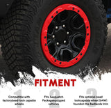 5X Bead Lock Trim Red Rings Kit - BROADDICT