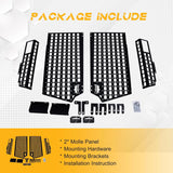 Broaddict 4-Door Rear Window Interior Shelf Storage Molle Panel