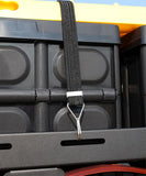 Spare Tire Cargo Basket for 30"-40" Tires Fit for Ford Bronco/Jeep Wrangler - BROADDICT