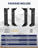 4x Aluminum Wall Mount Door Hanger Brackets - BROADDICT