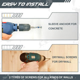 2x Wall Mount Door Storage Hanger Brackets - BROADDICT