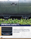 4X EZ-Steps Fit for 2021-2025 Ford Bronco 4 Door Add on OEM Rock Rail, Replace for Running Boards Side Steps-4