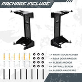 2x Wall Mount Door Storage Hanger Brackets - BROADDICT