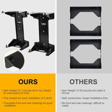 2x Wall Mount Door Storage Hanger Brackets - BROADDICT