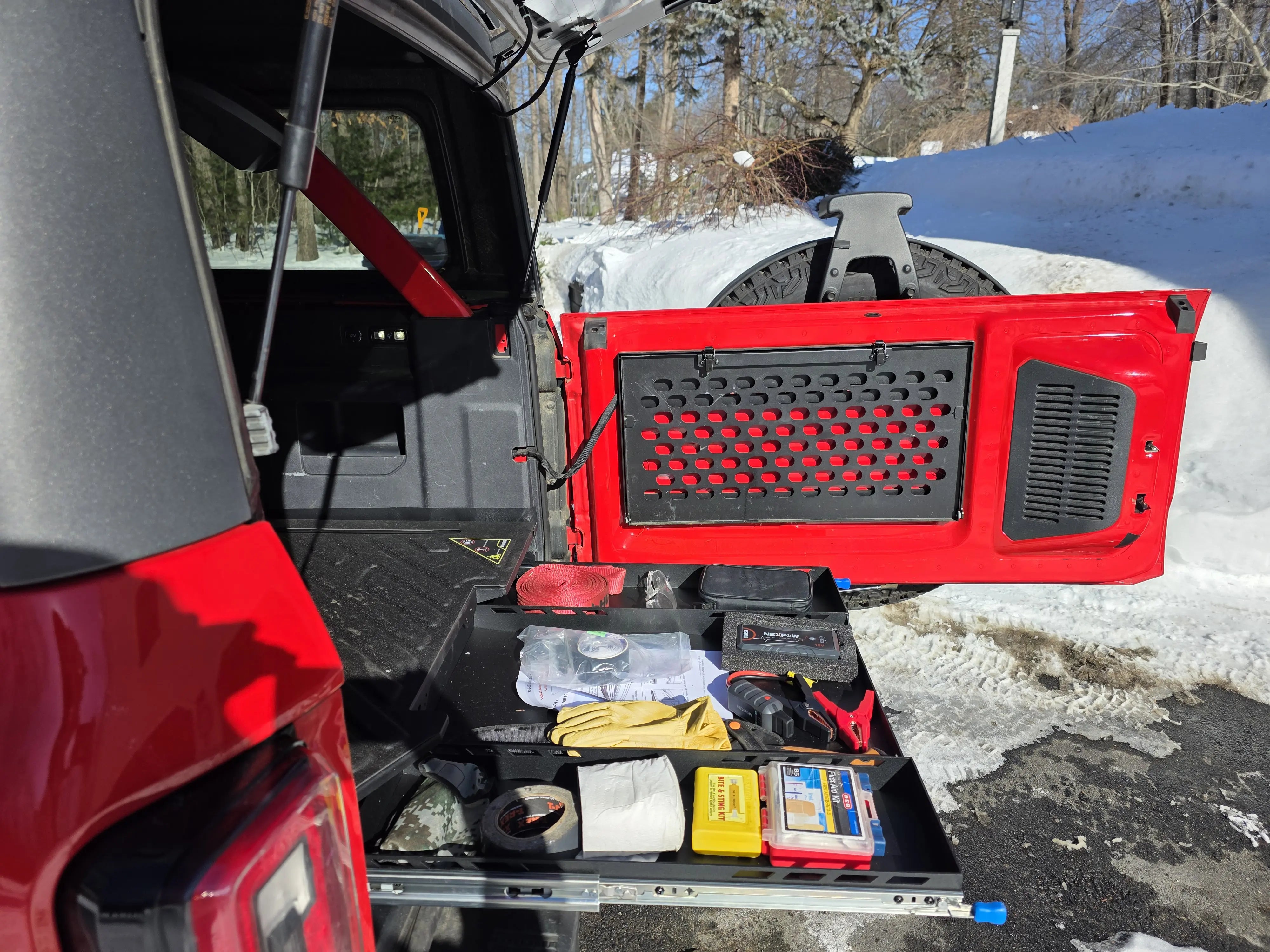 Broaddict TrailDeck Slide Out Tailgate Drawer for Daily Storage, Camping, Overlanding