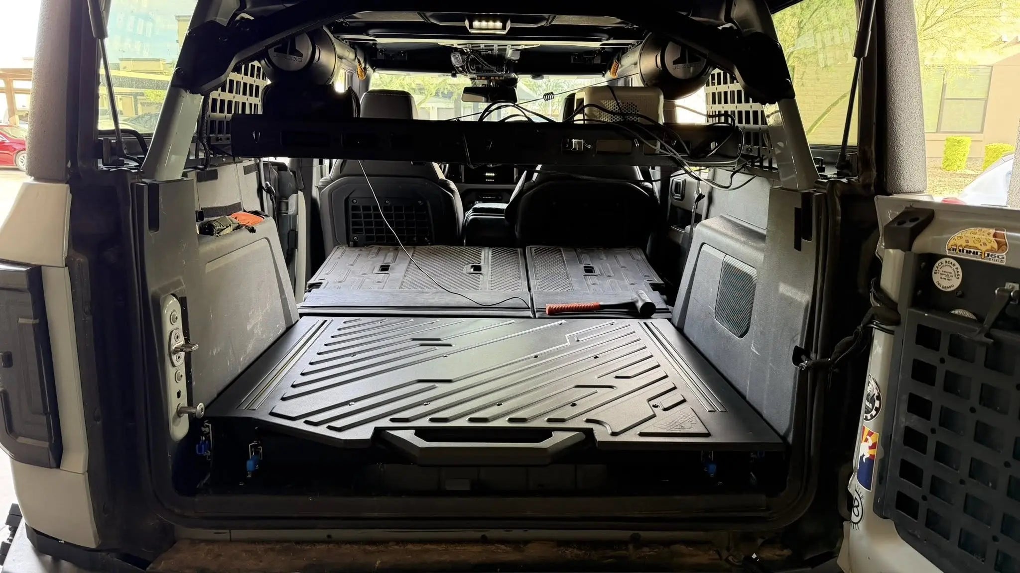 Broaddict TrailDeck Slide Out Tailgate Drawer for Daily Storage, Camping, Overlanding